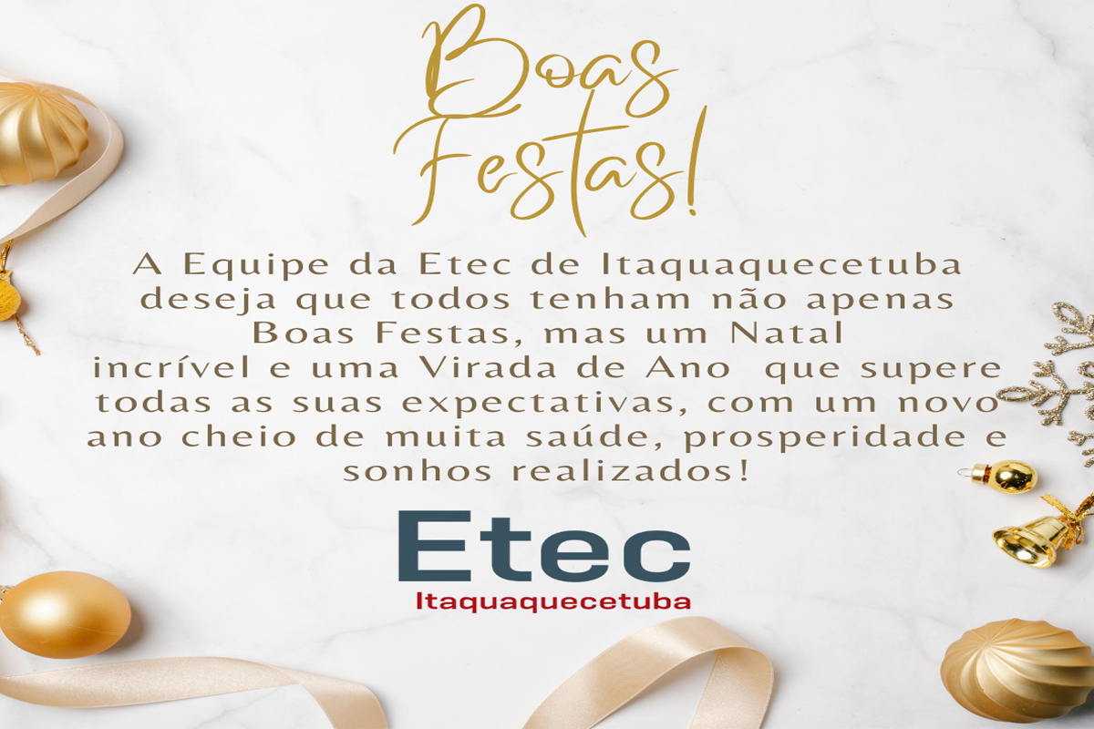 Desejamos a todos Boas Festas