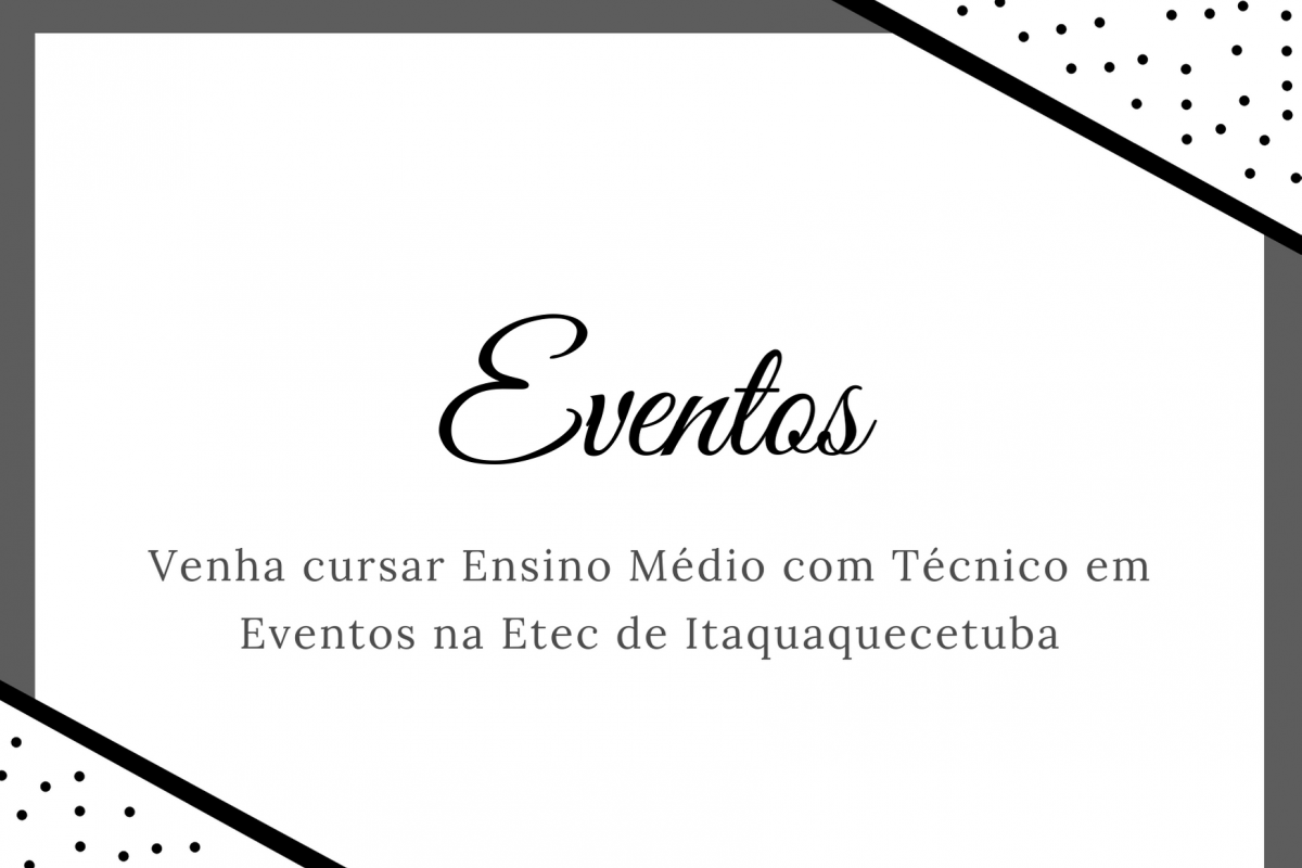 Ensino Médio com Técnico em Eventos